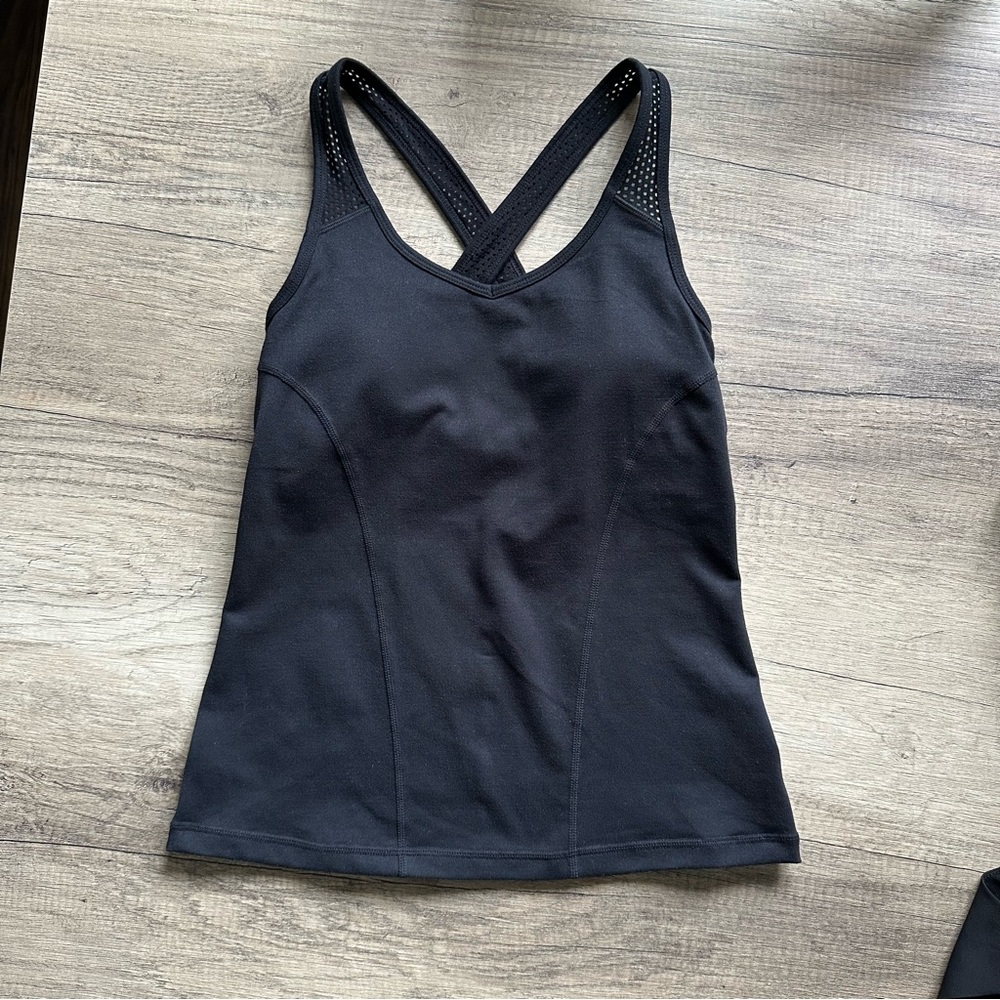 Zella Beauty Within Workout Tank Top in Black, Size XS